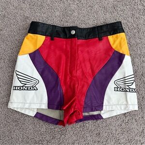 Honda x Forever 21 Racing Vegan Faux Leather Colorblock Womens S